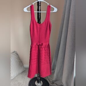 Pretty knit red dress